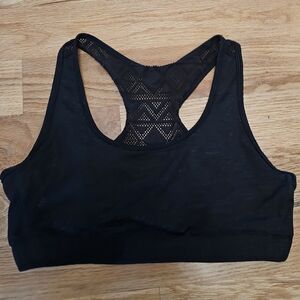 Zyia Black Bomber Bra Size Large